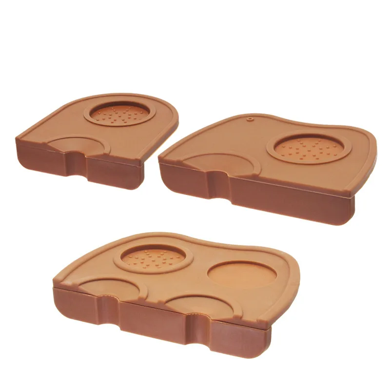 3 размера кофейный коврик для темпера резиновый держатель неправильной формы