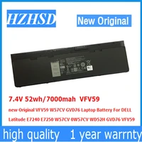7 4v 52wh7000mah vfv59 new original w57cv gvd76 laptop battery for dell latitude e7240 e7250 w57cv 0w57cv wd52h gvd76