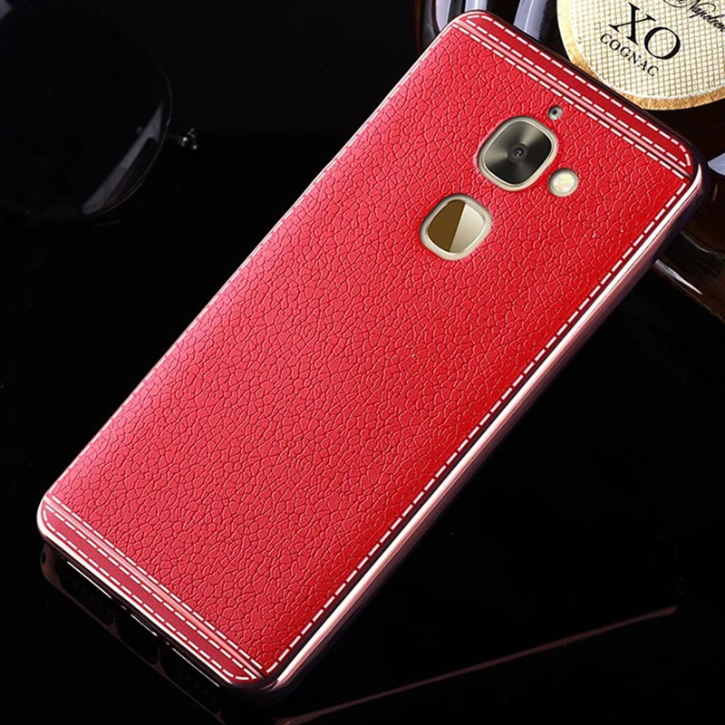 For Letv Pro3 x720 case MEAUVAN Plating frame+leather text soft shell back cover for pro3 X720 |