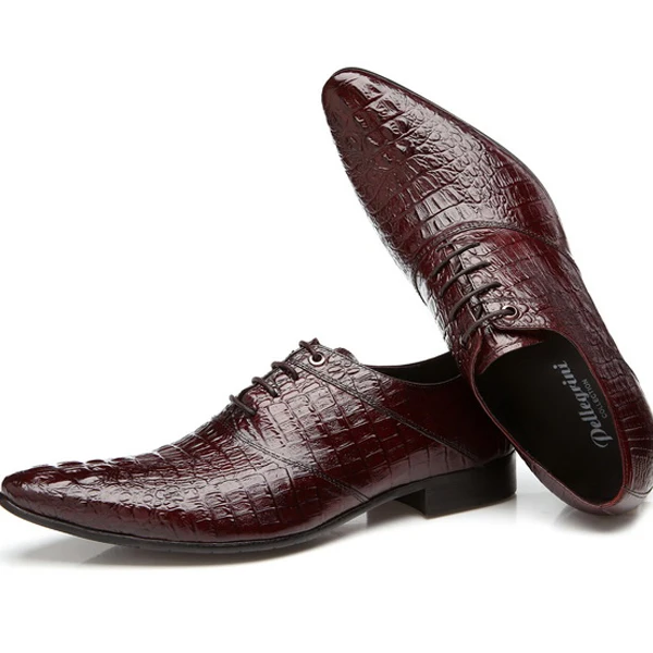 2018 Новые Классические мужские плоские туфли роскошные деловые оксфорды