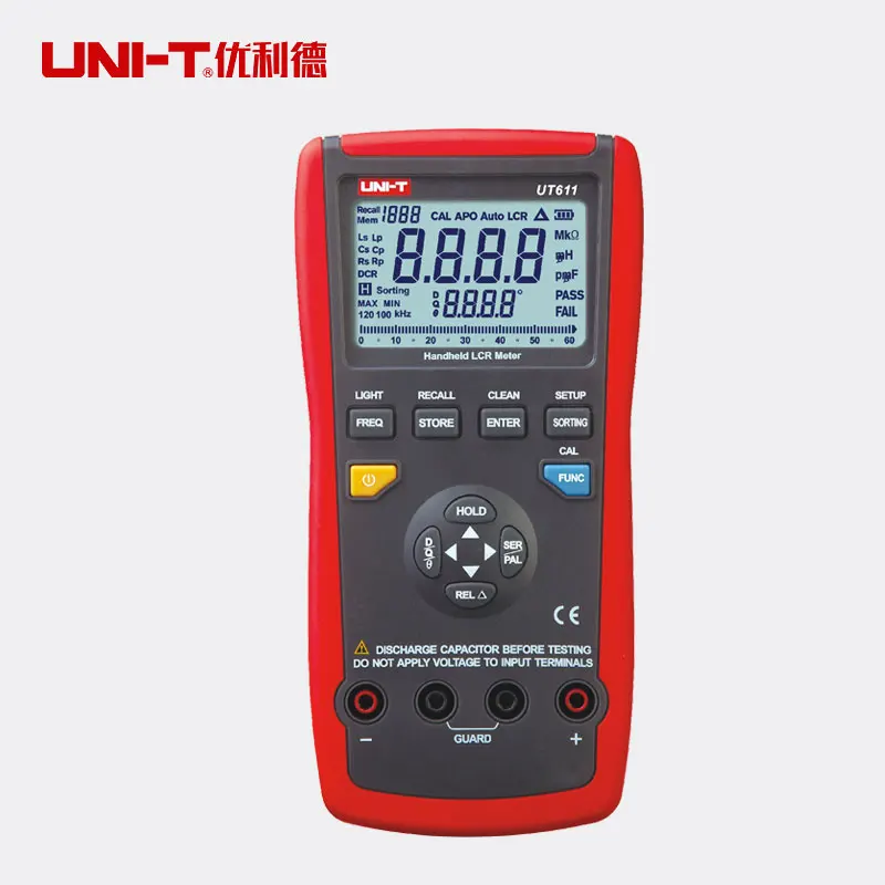 UNI T UT611 Portable Ручной Измеритель иммитанса 10KHz индуктивность емкость сопротивление