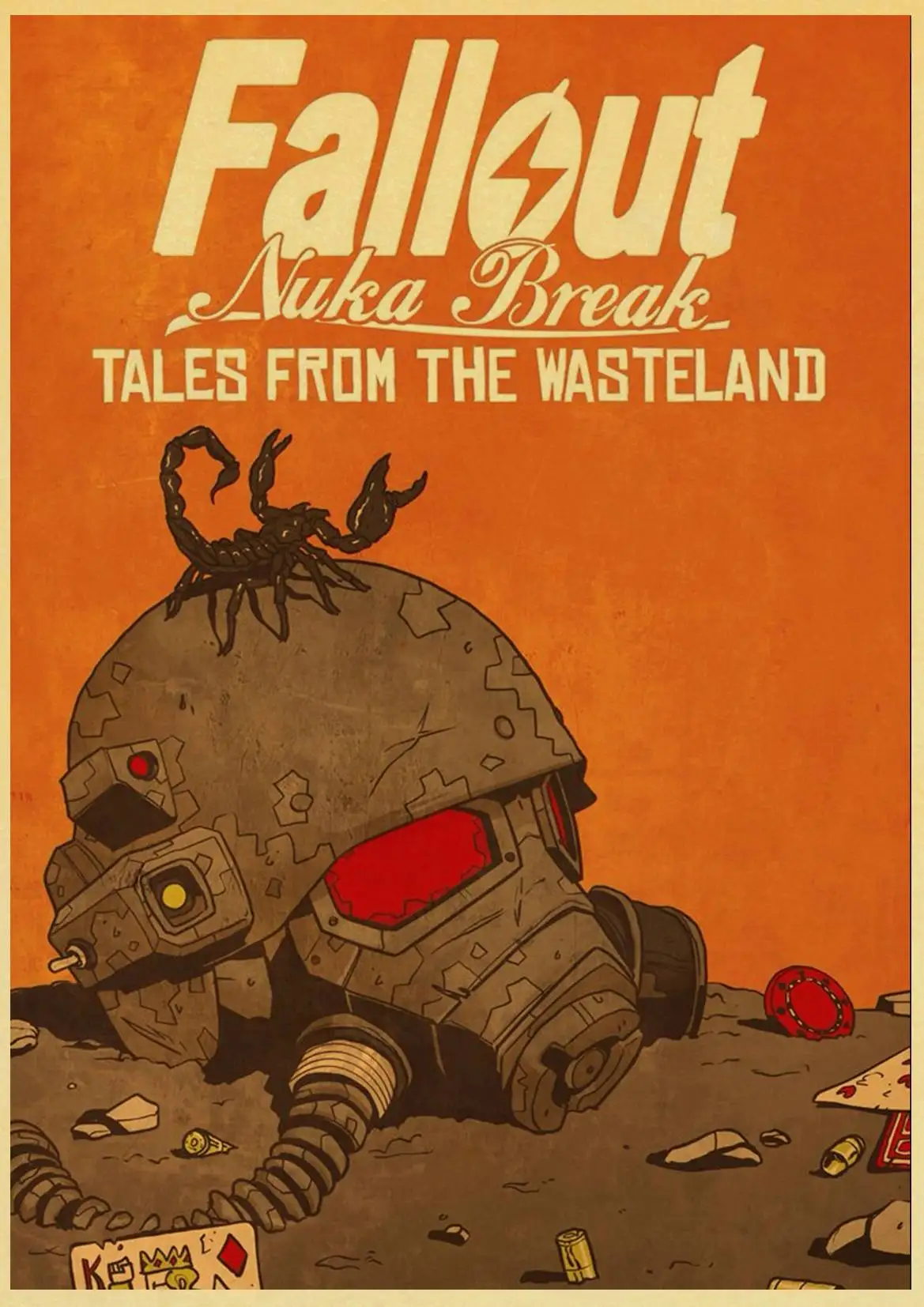 D128 Fallout 2 3 4 игровой плакат винтажный крафт-бумага плакат настенная живопись наклейки на стену для гостиной/детской комнаты домашний кофейник - Цвет: D128