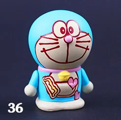 036 Doraemon Ограниченная серия коллекционные вещи 100 юбилейный сувенир Doraemon фигурка аниме мультяшная модель игрушка хороший подарок украшение - Цвет: 036 Doraemon