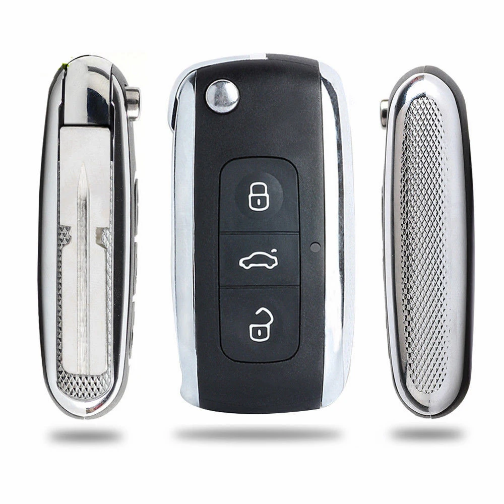 KEYECU Flip 315mhz 433mhz полный дистанционный ключ без ключа для BMW 3 5 7 серии E46 E39 hu92 uncut Key blade