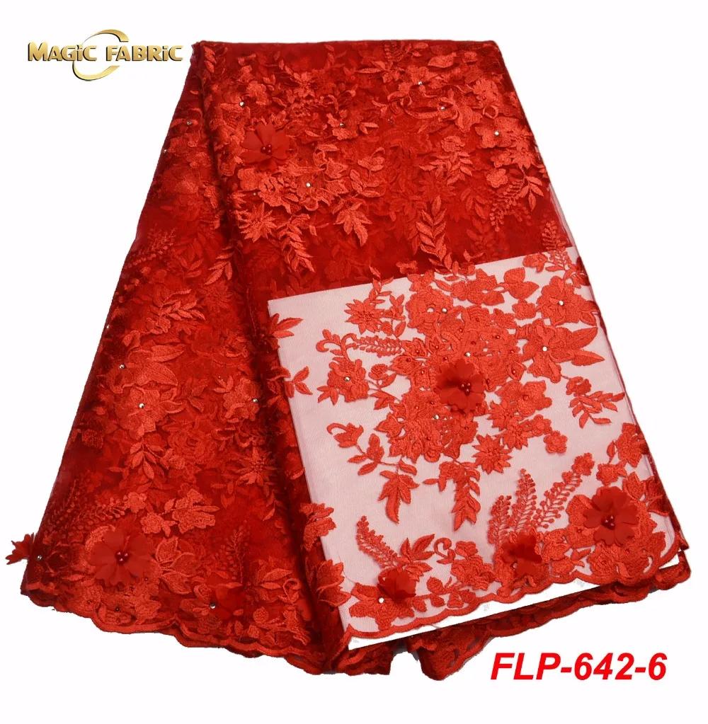 

2018 African Cord Lace High Quality French Lace Fabric With Stones Pink African Lace Fabric For Nigerian Wedding Dress FLP-642