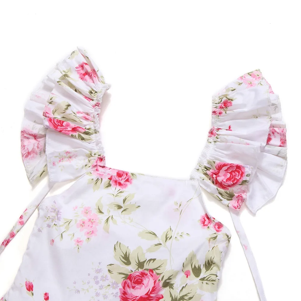 2018 Летний комбинезон для маленьких девочек повседневный короткий Детский с