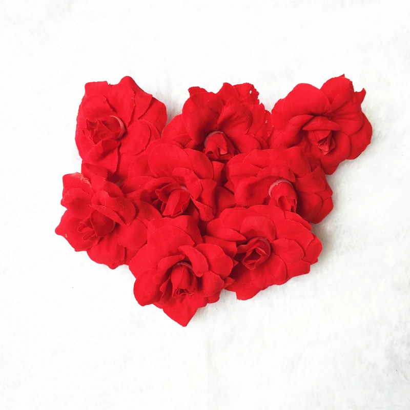 6 шт. большой Шелковый цветок розы для свадьбы|red flower head|flower headwreath diy |