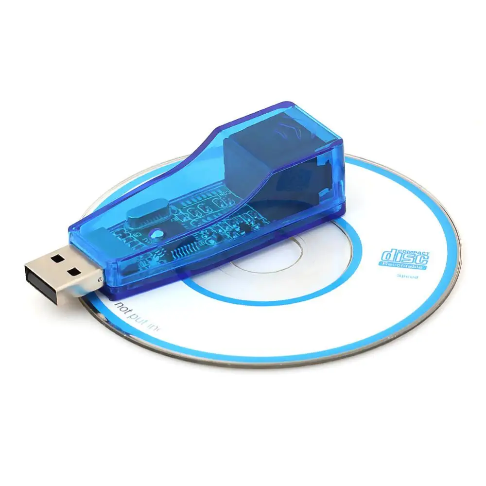 USB 2 0 к LAN RJ45 Ethernet 10/100 Мбит/с сетевой адаптер для Win7 Win8 Android Tablet PC Синий оптовая