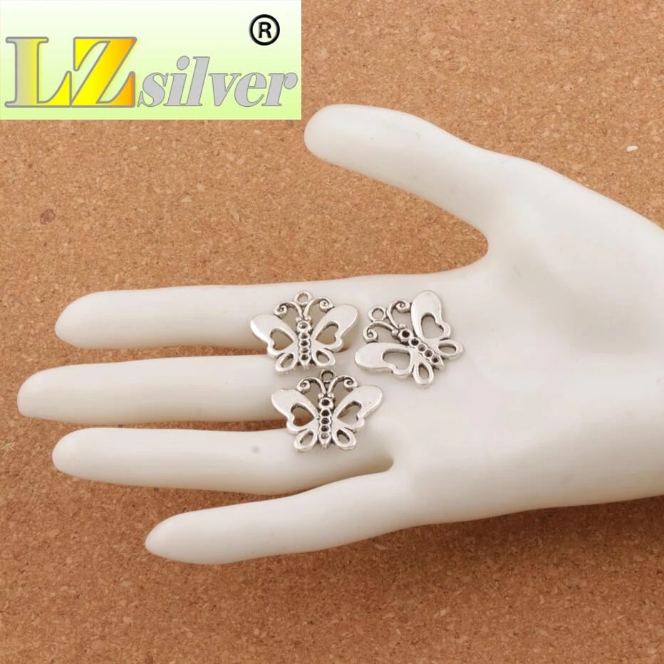 

Fairy Tale Butterfly Spacer Charm Beads 24x22.2mm 100pcs zinc alloy Pendants Fashion Jewelry DIY L1129