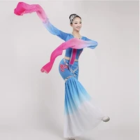 0145 new jiangnan ancient beauty caiwei plucking dance long sleeves costumes classical dance costumes of adult womem hanfu