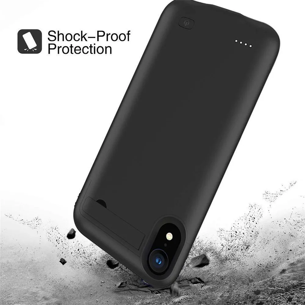 XGODY 5200 мАч умный чехол для аккумулятора для iphone XR XSMAX Внешний чехол для зарядки аккумулятора для iphone XR XSMAX с держателем для телефона