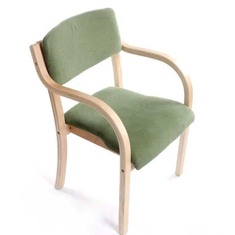 Стулья для кафе мебель цельная древесина + хлопок стул столовой шезлонг