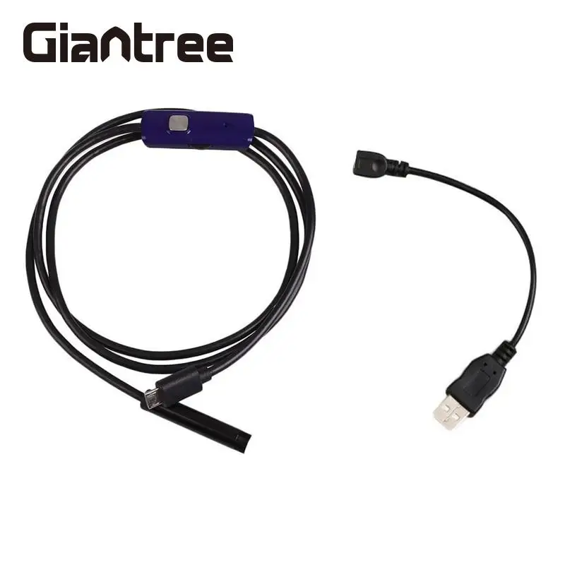 Lensgiantree Micro USB эндоскоп Водонепроницаемый Бороскоп 6 LED видео камера