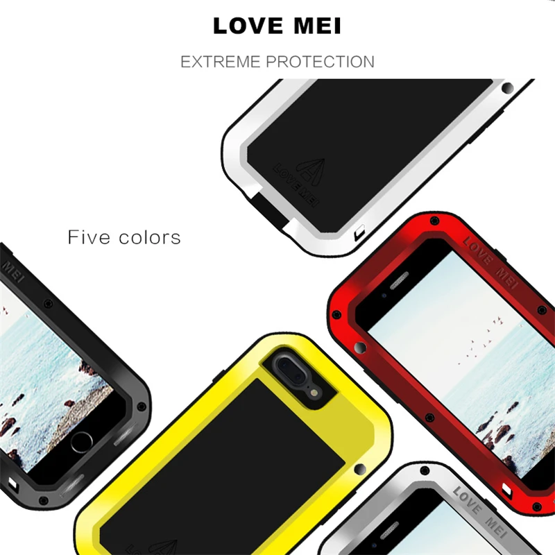 Металлический Чехол LOVE MEI для iPhone 8 Plus металлический алюминиевый чехол