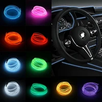1m el soft tube strips neon wire for home house car auto decoration bendable flexible party events deco el glow rope