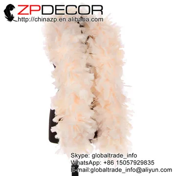 Peach ZPDECOR, 2 ярдов/партия, Красивая ручная работа, окрашенный персик, 150 г, индейка, плоское перо, обертывания для пасхального украшения - Цвет: Peach