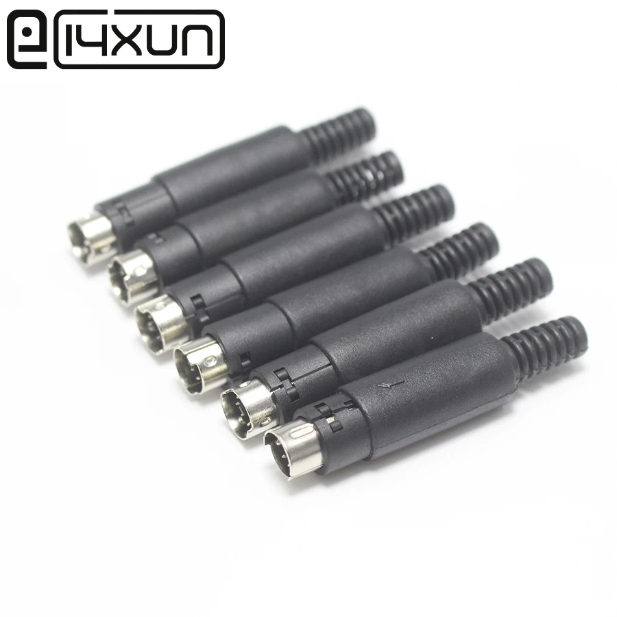 Штепсельная вилка Mini 3 4 5 6 7 8 9 Pin Din с пластиковыми магнитными паяльными кабелями