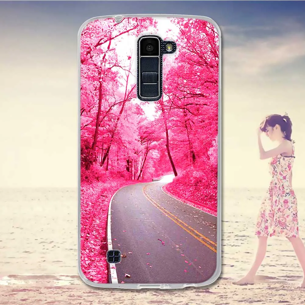 Роскошный мягкий силиконовый чехол для LG K10 K420 5 3 дюйма мультяшный из ТПУ с полным