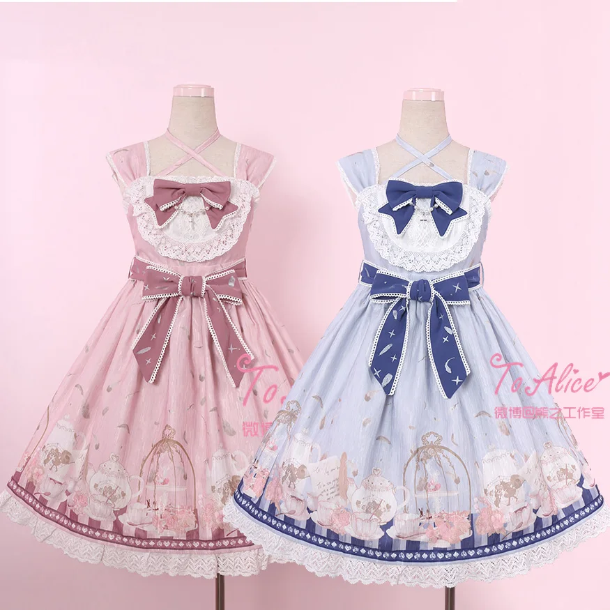 Энтони Чай Вечерние милые женские Лолита АО платье летнее без рукавов милое