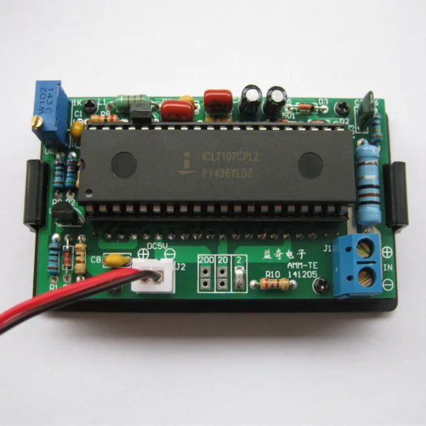 Горячая ICL7107 цифровой амперметр DIY Kit электронный обучающий комплект заголовок