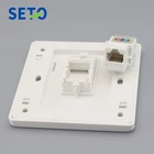 Сетевая розетка SeTo типа 86 Ethernet LAN Gigabit RJ45 Cat6, настенная пластина, лицевая панель Keystone