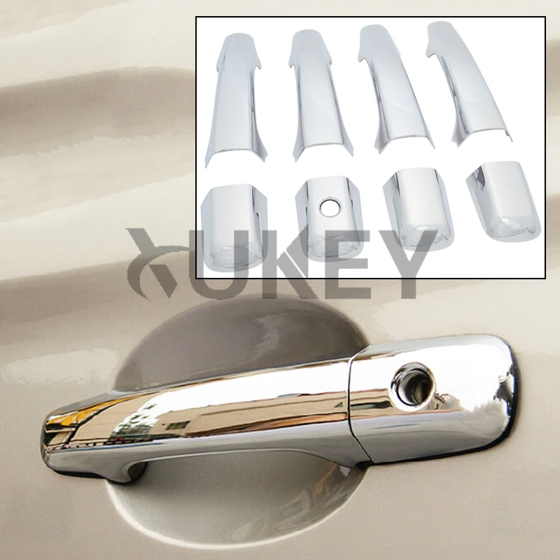 Подходит для 2009 2010 2011 2012 2013 Volvo Xc60 хромированные дверные ручки Catch крышки Кепки отделка под давлением аксессуары