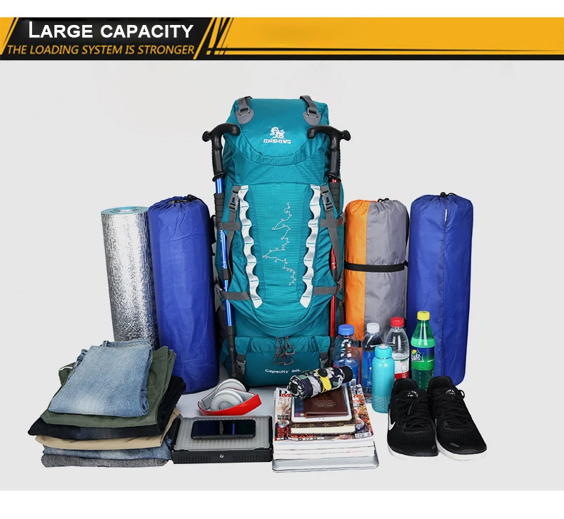 80l Ultra Large hiking backpack lightweight Backpacking backpack Trekking Outdoor Travel Mountaineering Camping packsack