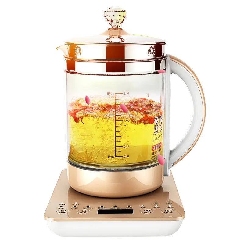 

Новый горшок для здоровья полностью автоматический заварочный чайник из утолщенного стекла для китайской медицины