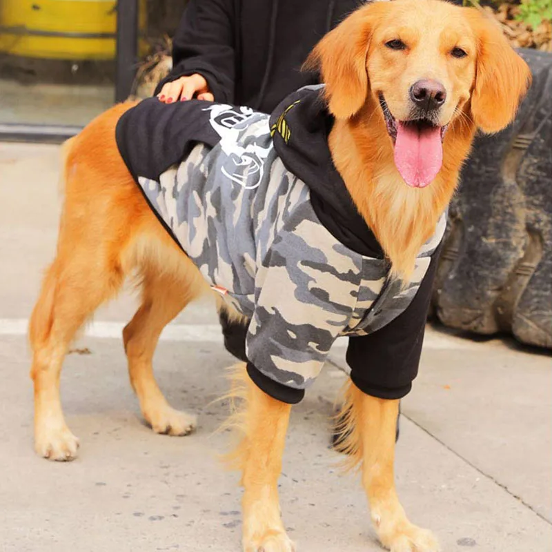 Крутое зимнее флисовое пальто для собак крупных пород с изображением обезьяны