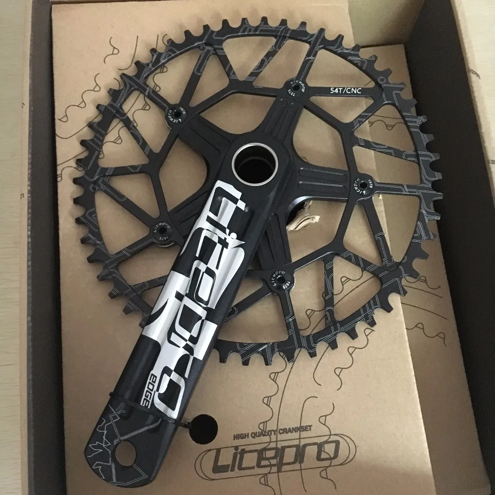 Litepro край полый один шатун 58T BCD 130 мм GXP BB 170 мм Дорожный складной велосипед
