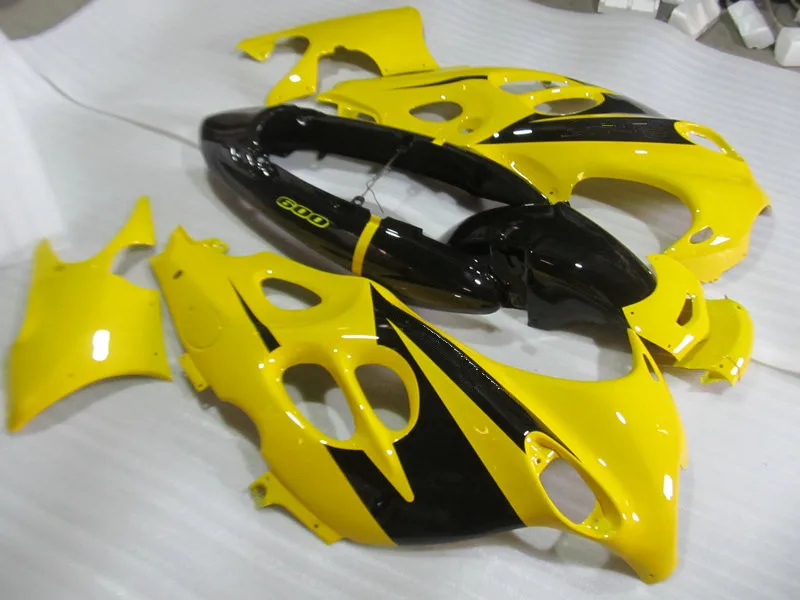 ABS обтекатель комплект для Kantana GSX600 750F 95 96 05 06 GSXF600 GSX750F 1996 2006 желто-черные