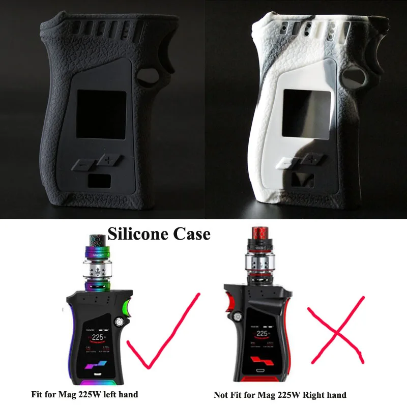 2 цвета силиконовый чехол для электронных сигарет SMOK Mag 225 Вт Mod левая рука версия