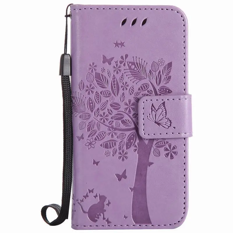 Для Coque iPhone 5S чехол Флип кожаный кошелек держатель для карт чехол для телефона для iPhone 5 чехол 3D кошка дерево телефон сумка для iPhone SE 5 5S