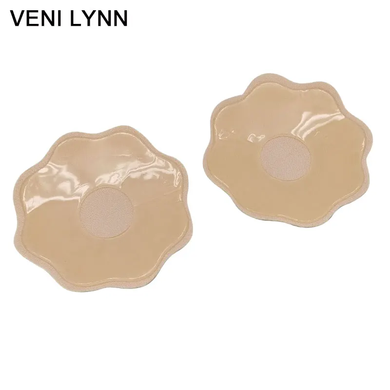 VENI LYNN цветок Форма Ткань Ниппель Обложка стикер самоклеющийся бюстгалтер