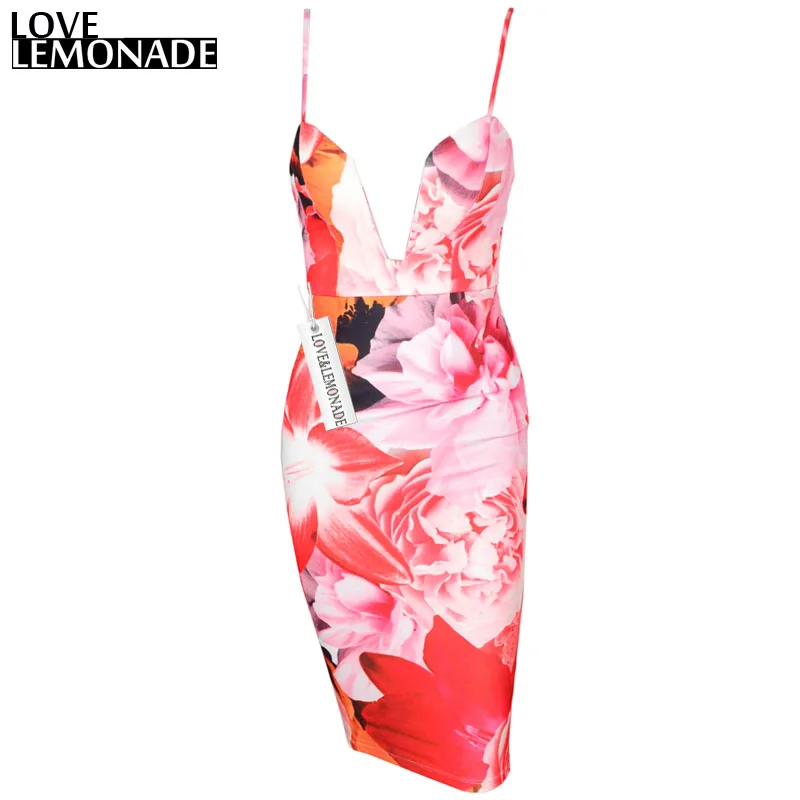 2016 тонкое оранжевое платье с v образным вырезом и принтом вечерние платья TB 8832|party