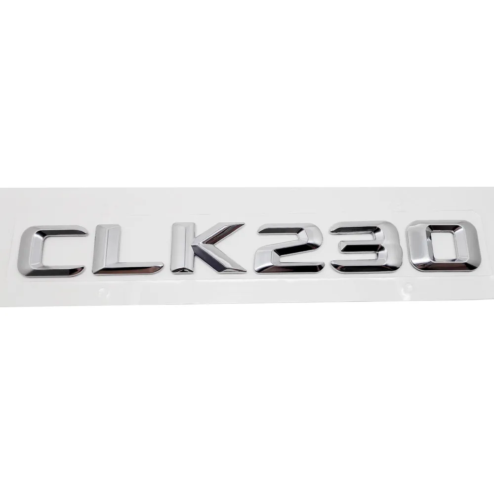 CLK230 Для Mercedes CLK W208 W210 CLK200 CLK230 CLK240 CLK280 CLK320 CLK350 CLK430 CLK500 CLK550 CLK55 металлический задний Стикеры авто-Стайлинг - Название цвета: CLK230