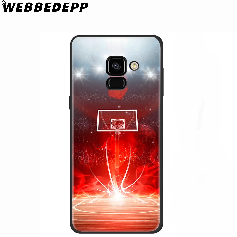 WEBBEDEPP Баскетбол Искусство полет силиконовый чехол для Samsung Galaxy A3 A5 A6 A7 A8 A9 A10 A20 A30 A40