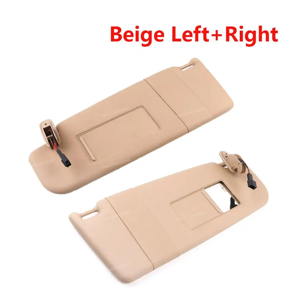 Beige Left and Right Бежевый серый солнцезащитный козырек от солнца левый и правый для Volkswagen Beetle 1998-2010 Golf Passat 1998-2005 B5 Superb 3B0857551 3B0857552 - Цвет: Beige Left and Right