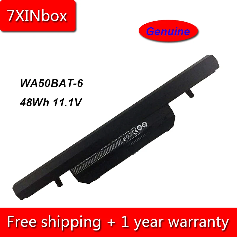 7XINbox 48Wh 11 1 V WA50BAT 6 Аккумулятор для ноутбука Clevo MG150 WA50 G150MG M511 M510A 87 WA5RS 427 4242