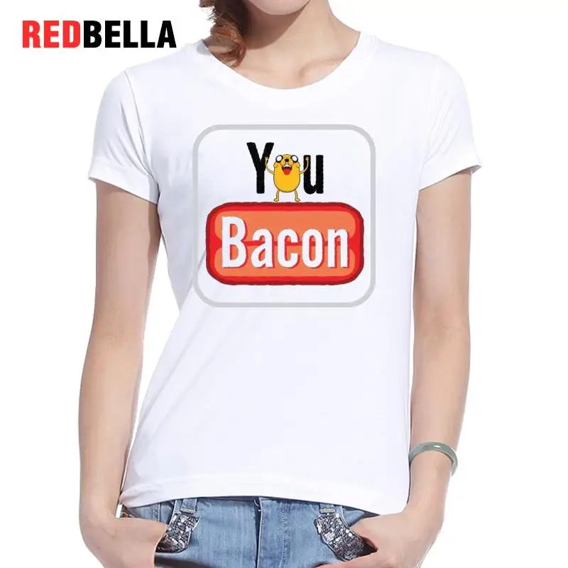 REDBELLA 2017 Осень симметричный графика Kawaii характер 100% хлопок Poleras де Mujer Moda Hipster Printed
