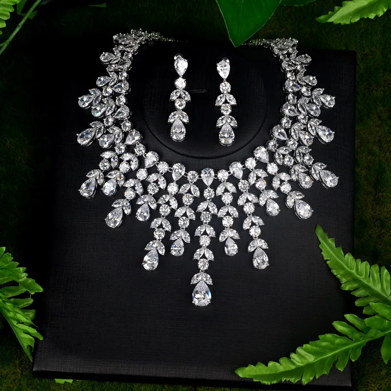 Be 8 New Fashion AAA CZ Water Drop Design Jewely Sets for Bridal Wedding Jewelry White Color Brilliant Bijoux Women S085 | Украшения и