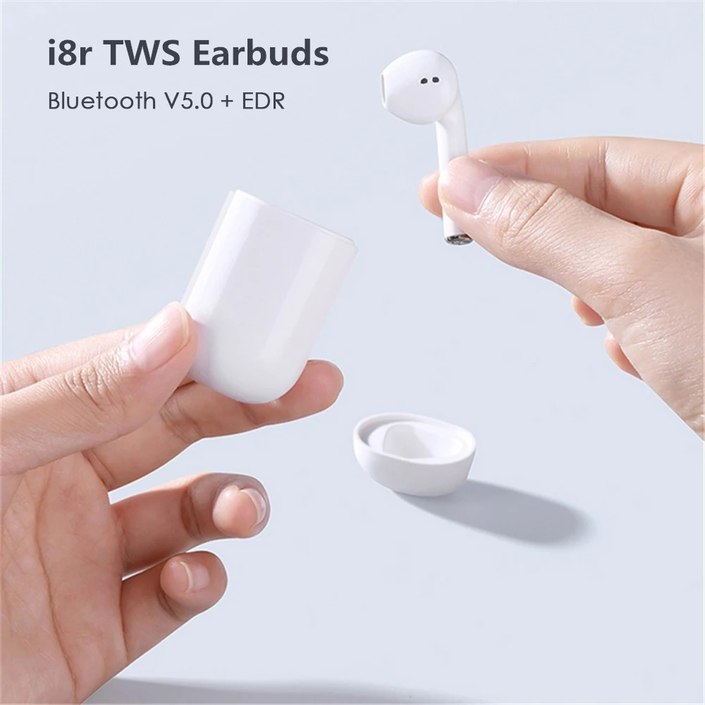 Беспроводные наушники i8r TWS Bluetooth v5.0 + EDR IPX5 водонепроницаемые Hi Fi стерео звук мини