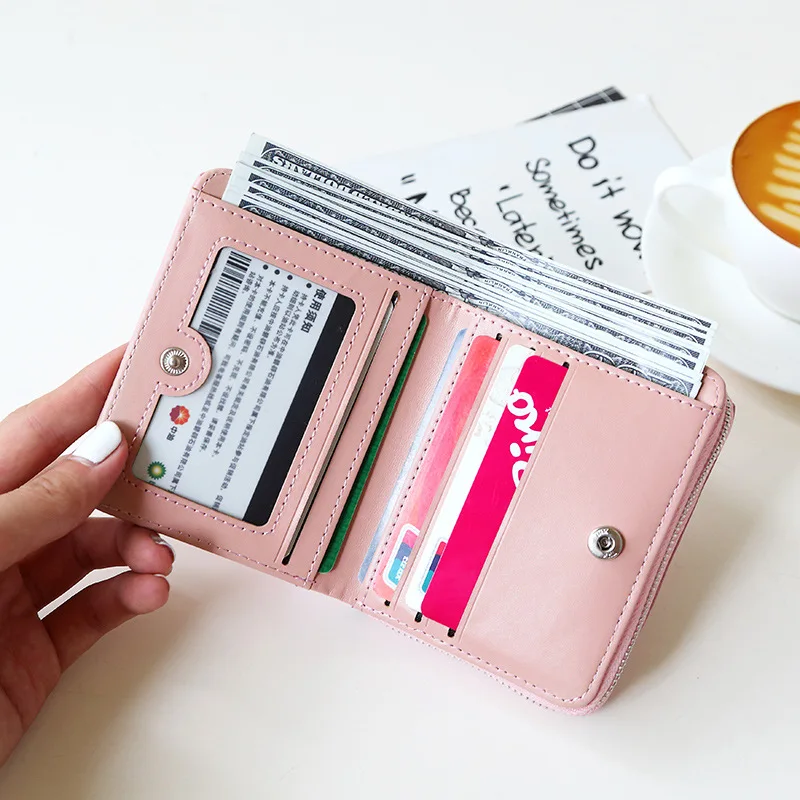 

Women RFID Theft Protect Tassel Wallets Lady Mini Card Holder Short Wallet Female Credit Card Coin Purse Brand Wallet Carteras