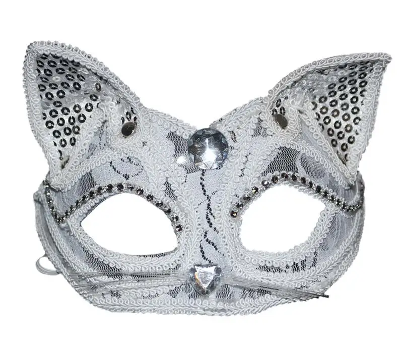 FunPa Очаровательная Женская полумаска для лица кружевная маскарадная пластиковая