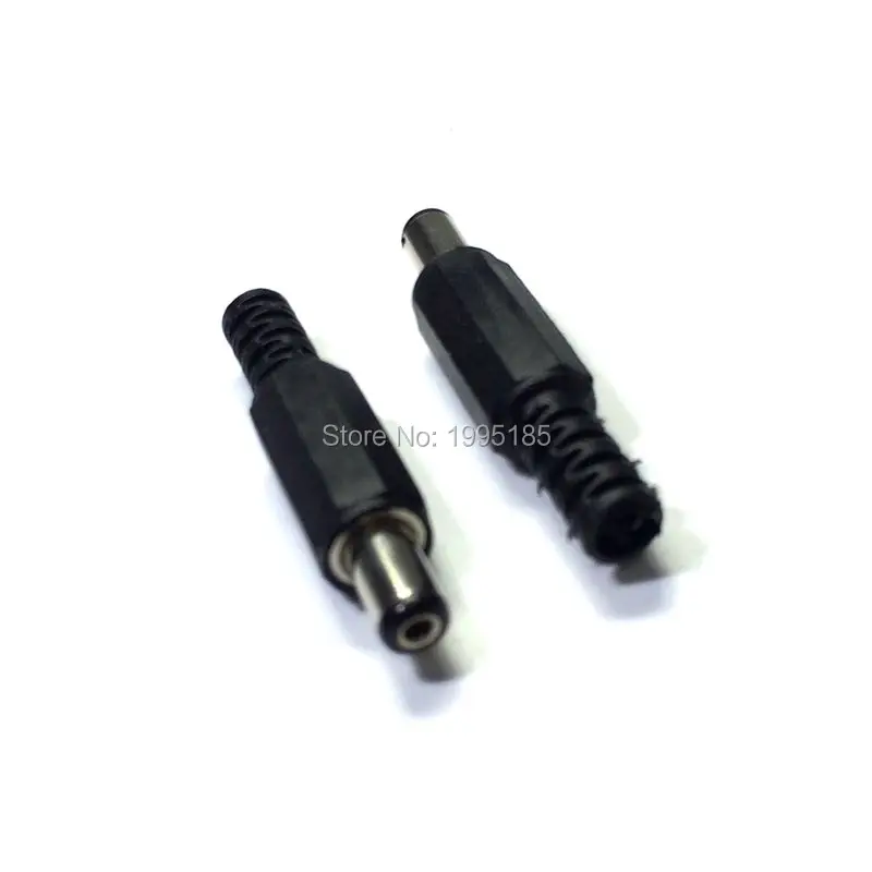 

10Pcs DC Plug Male Electrical Socket Outlet DC-022 DC-005 DC Outlet 5.5X2.1MM 5.5*2.1 DC005 Common Head Welding Line Type
