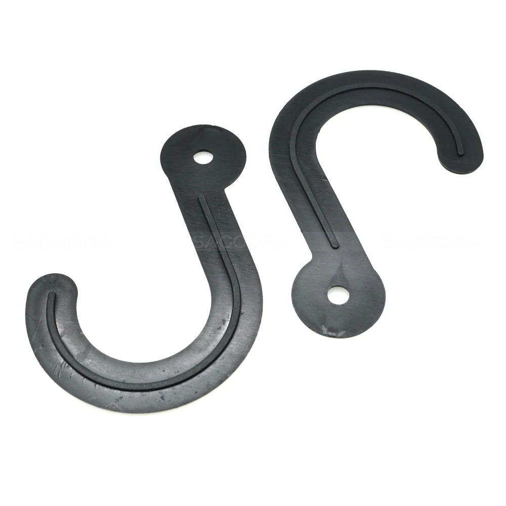 

5mm Hole Black Plastic Hanger&Hook For Garment Textile Packaging Accessories