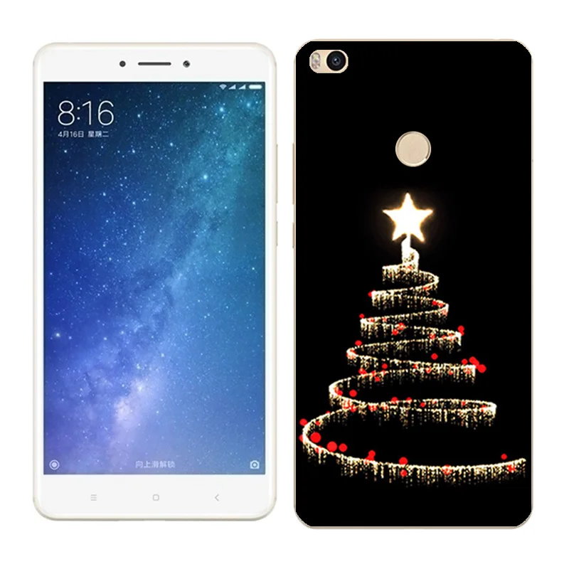32 Чехол s для Xiaomi Mi Max2, мягкий силиконовый чехол для Xiaomi Mi Max 2 X'mas Day, окрашенный чехол для телефона xiomi Mi Max 2, Fundas - Цвет: 32