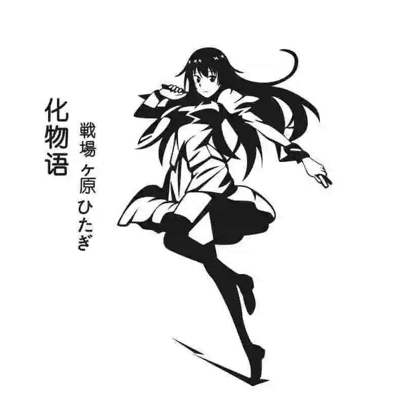 Monogatari серия стикер на стену аниме мультяшный автомобиль Наклейка Виниловые
