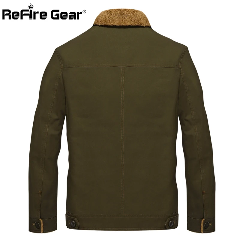 Зимняя армейская тактическая куртка ReFire Gear Мужская теплая военная с толстым