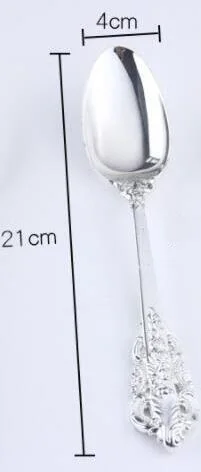 C2 Европа из нержавеющей стали фрукты десерт вилки и ужин вилка масло нож ножи для стейков домашний декоративный столик CC017 - Цвет: C2